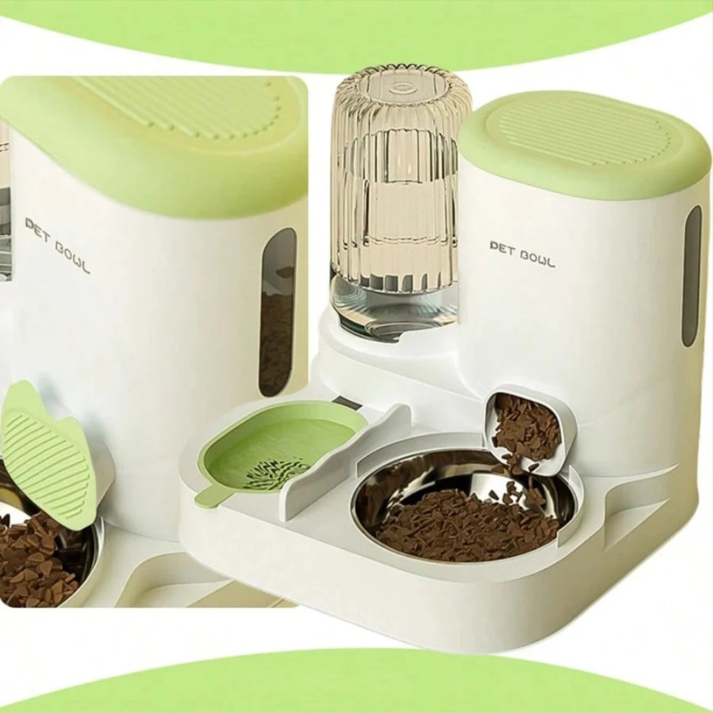 2-in-1 Automatic Pet Feeder and Water Dispenser