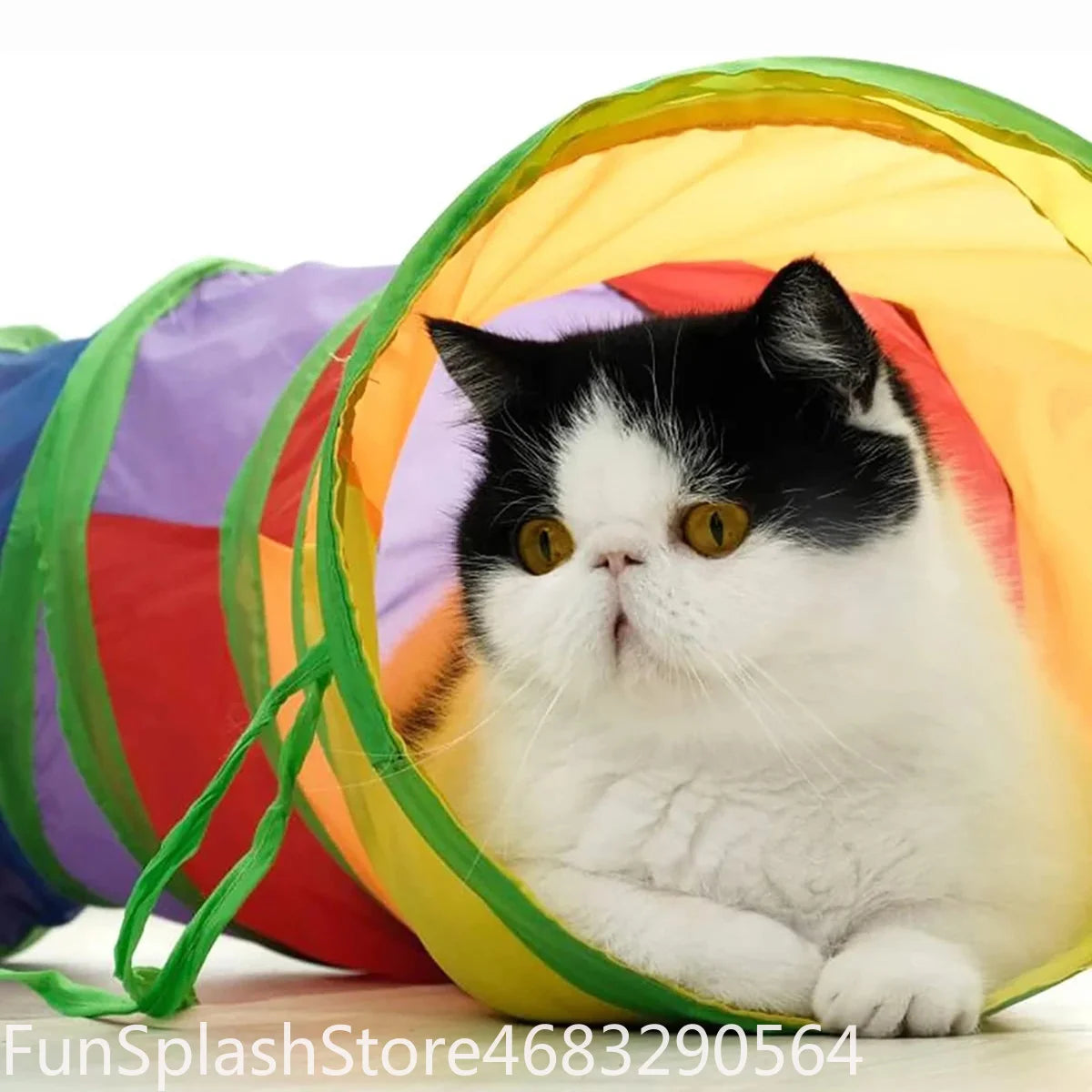 Foldable Interactive Cat Tunnel Tube Pet Toy For Kitten Indoor Entertainment Relieve Boredom