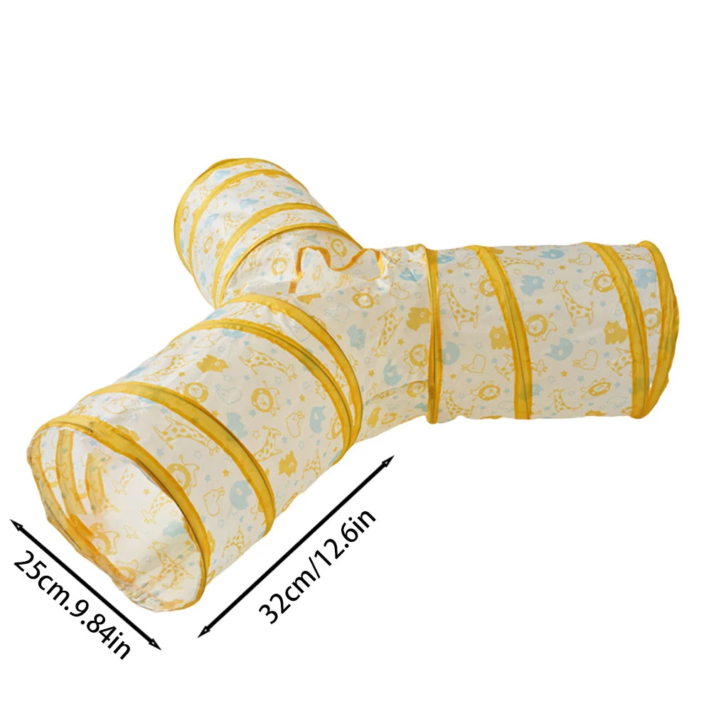 Foldable Interactive Cat Tunnel Tube Pet Toy For Kitten Indoor Entertainment Relieve Boredom
