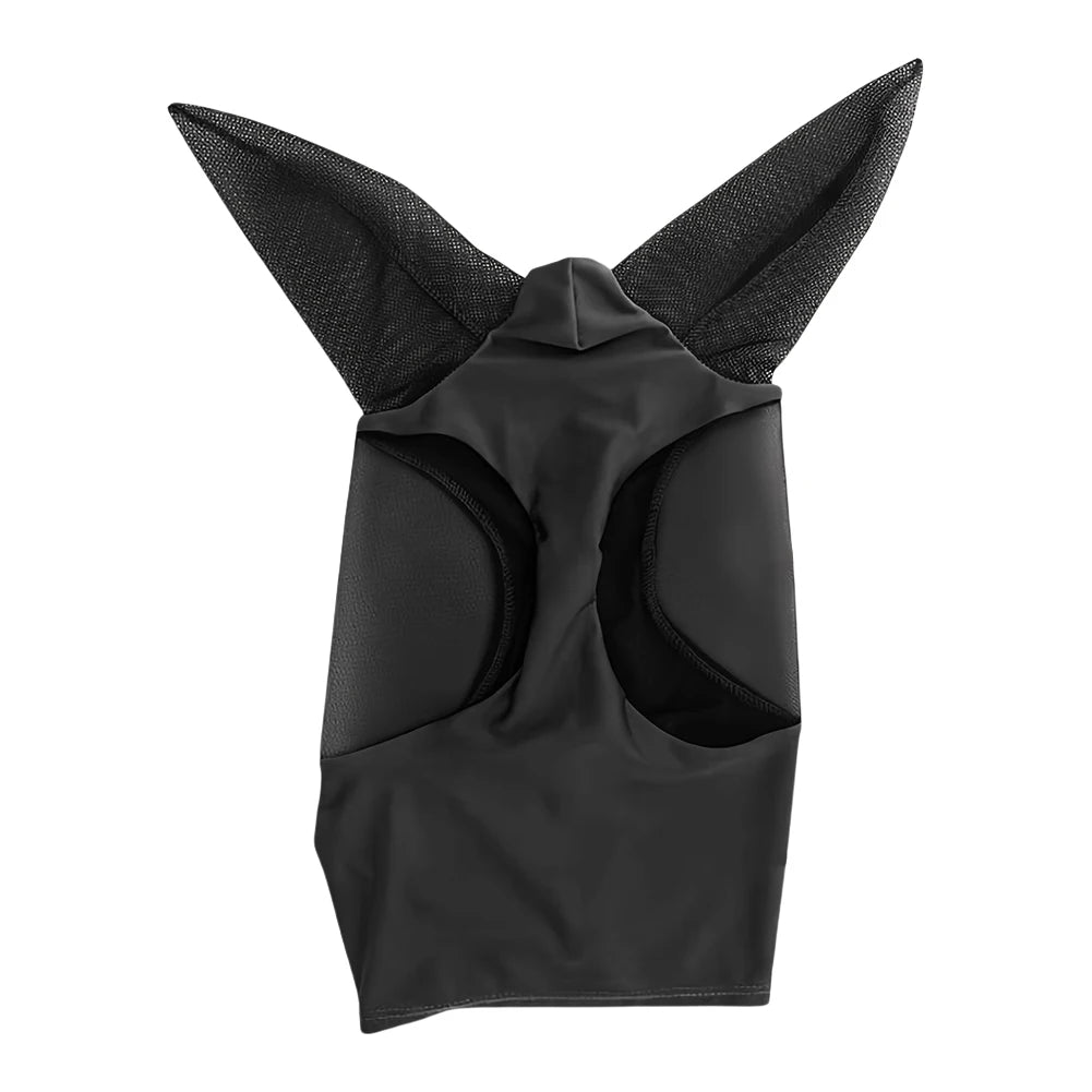 Anti Fly Stretchy Knitted Mesh Mask Breathable Anti Mosquito Mask Ear Protection Fly Mask Bonnet Net Anti-Worms