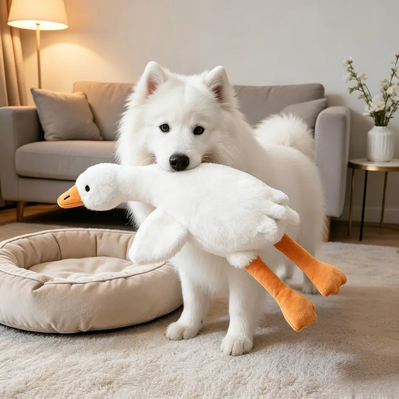 Washable Soft Duck Pet Companion Toy
