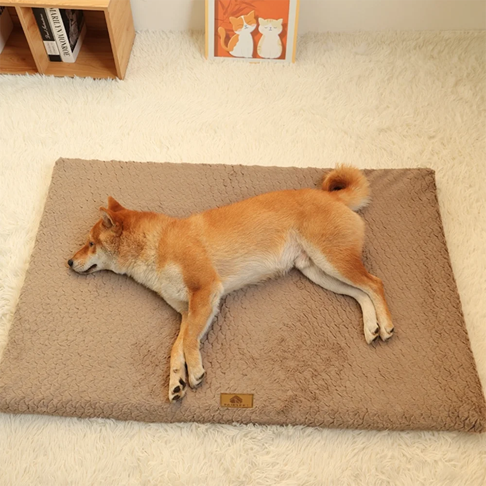 Orthopedic Foam Pet Bed With Removable Washable Faux Fur Cover & Anti-Slip Bottom