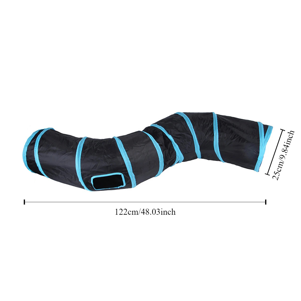 Foldable Interactive Cat Tunnel Tube Pet Toy For Kitten Indoor Entertainment Relieve Boredom
