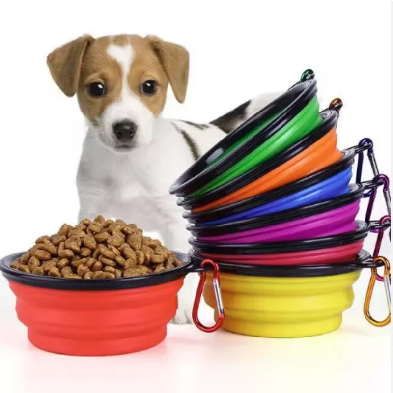 Durable Collapsible Travel Portable Pet Food Bowl for Pets - Whiskersnwigglesshop