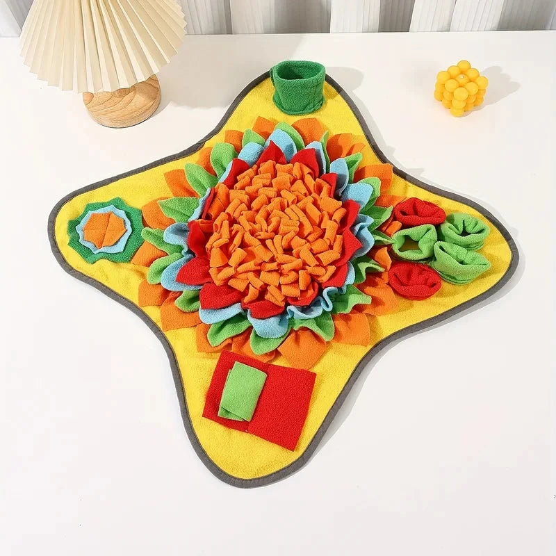 Interactive Pet Snuffle Mat for Dogs That Encourages Natural Foraging Skills