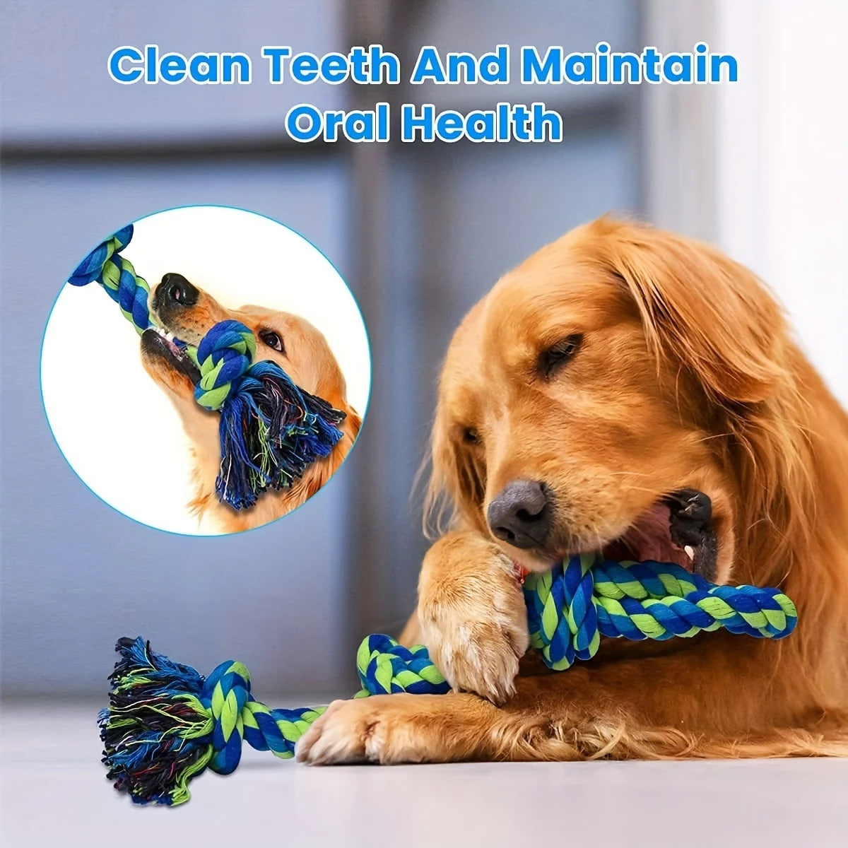 Indestructible Durable Dog Tug Of War Interactive Toys Suitable For Medium And Large Dogs