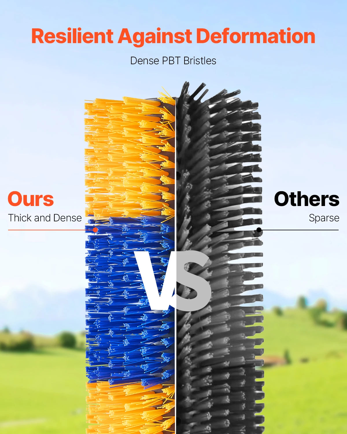 VEVOR Livestock Scratching Brush for Back Itch Relief & Grooming for Horse/Cattle - Whiskersnwigglesshop