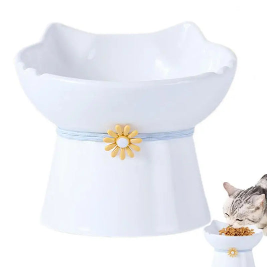 Elevated Ceramic Cat Bowls
