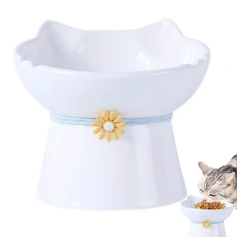 Elevated Ceramic Cat Bowls