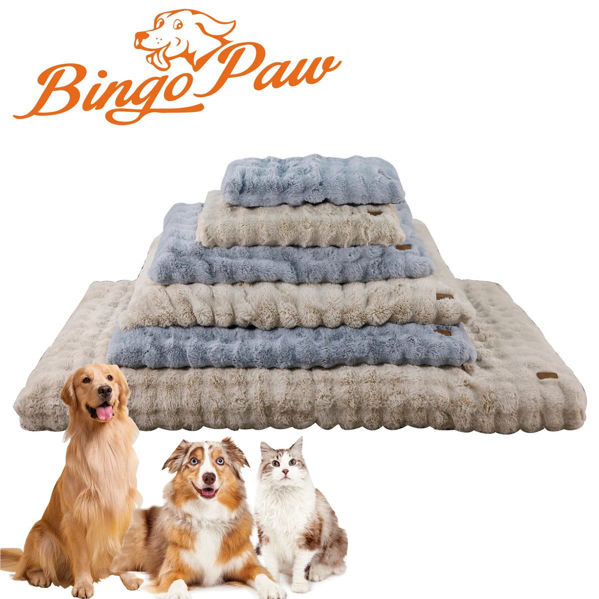 Ultra-soft Plush Pet Bed With Thicker Foam Base That Comes In Multiple Sizes