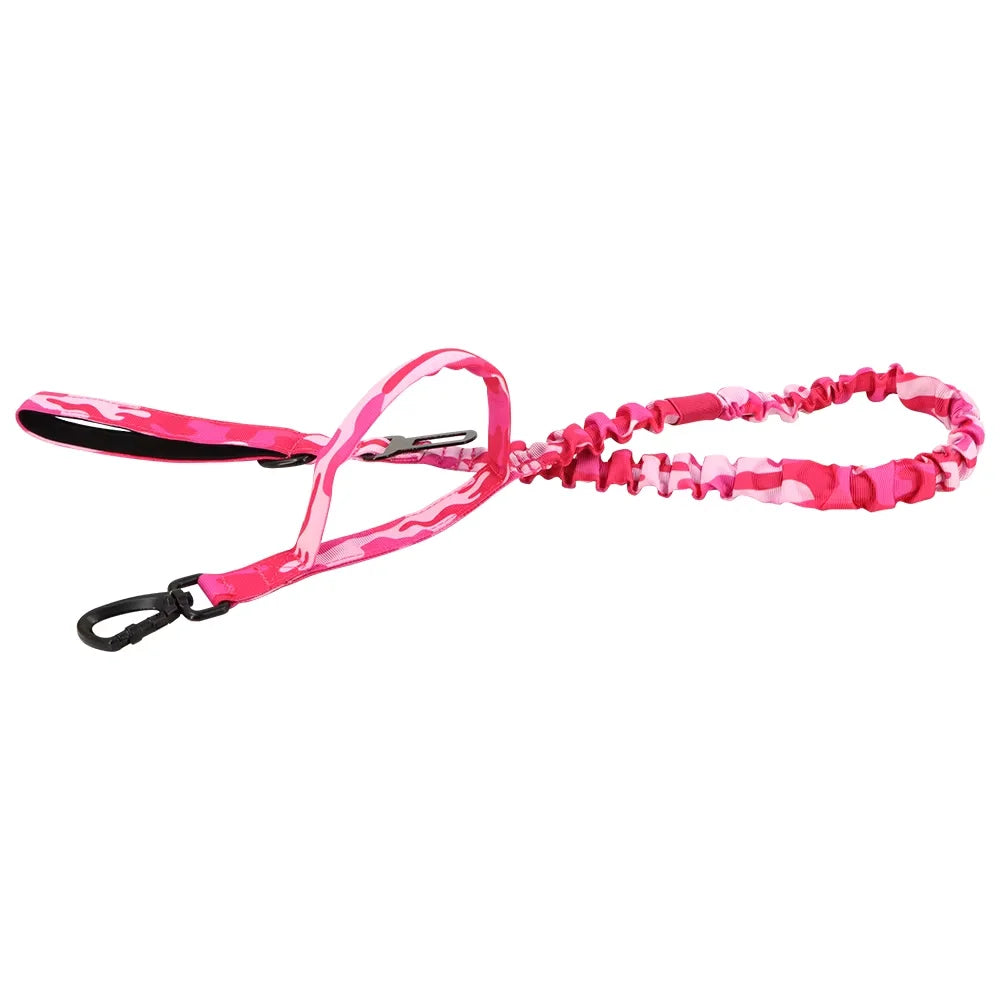 Adjustable Dog Leash with Quick Release and 2 Control Handles