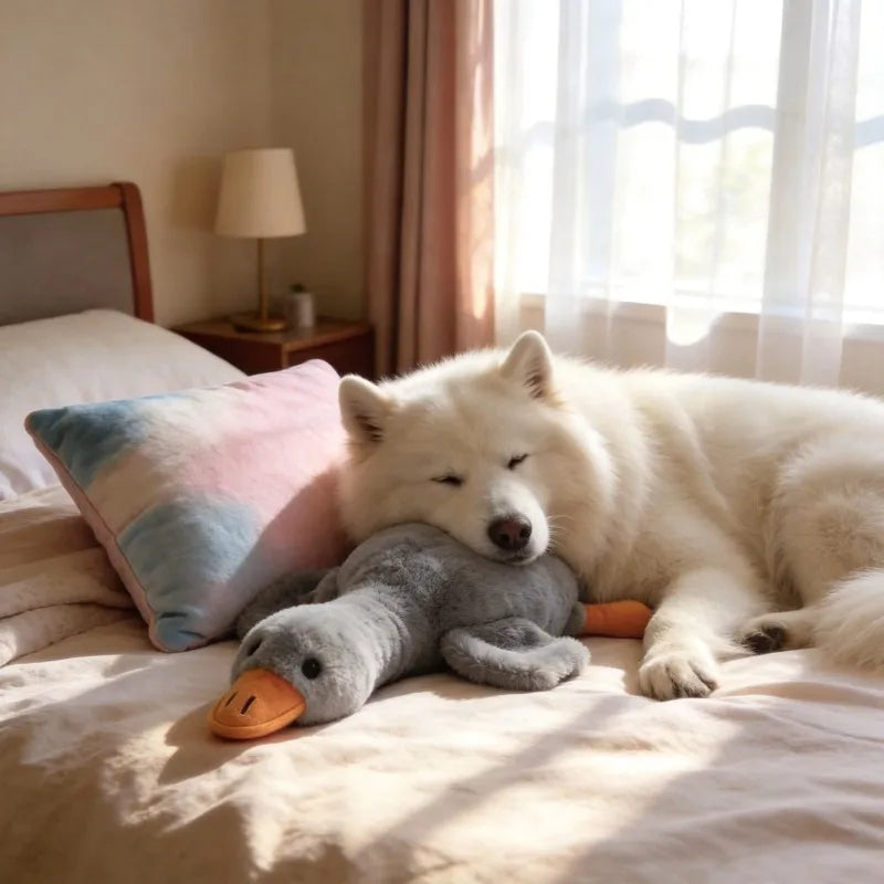 Washable Soft Duck Pet Companion Toy