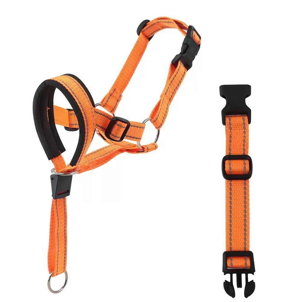 Reflective Adjustable No Pull Dog Head Halter for Training & Better Control