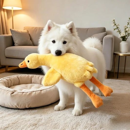Washable Soft Duck Pet Companion Toy