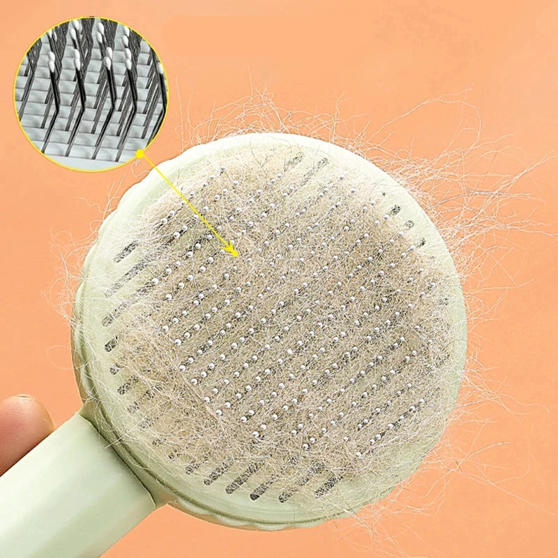 Self-Cleaning Pet Comb for Cats & Dogs