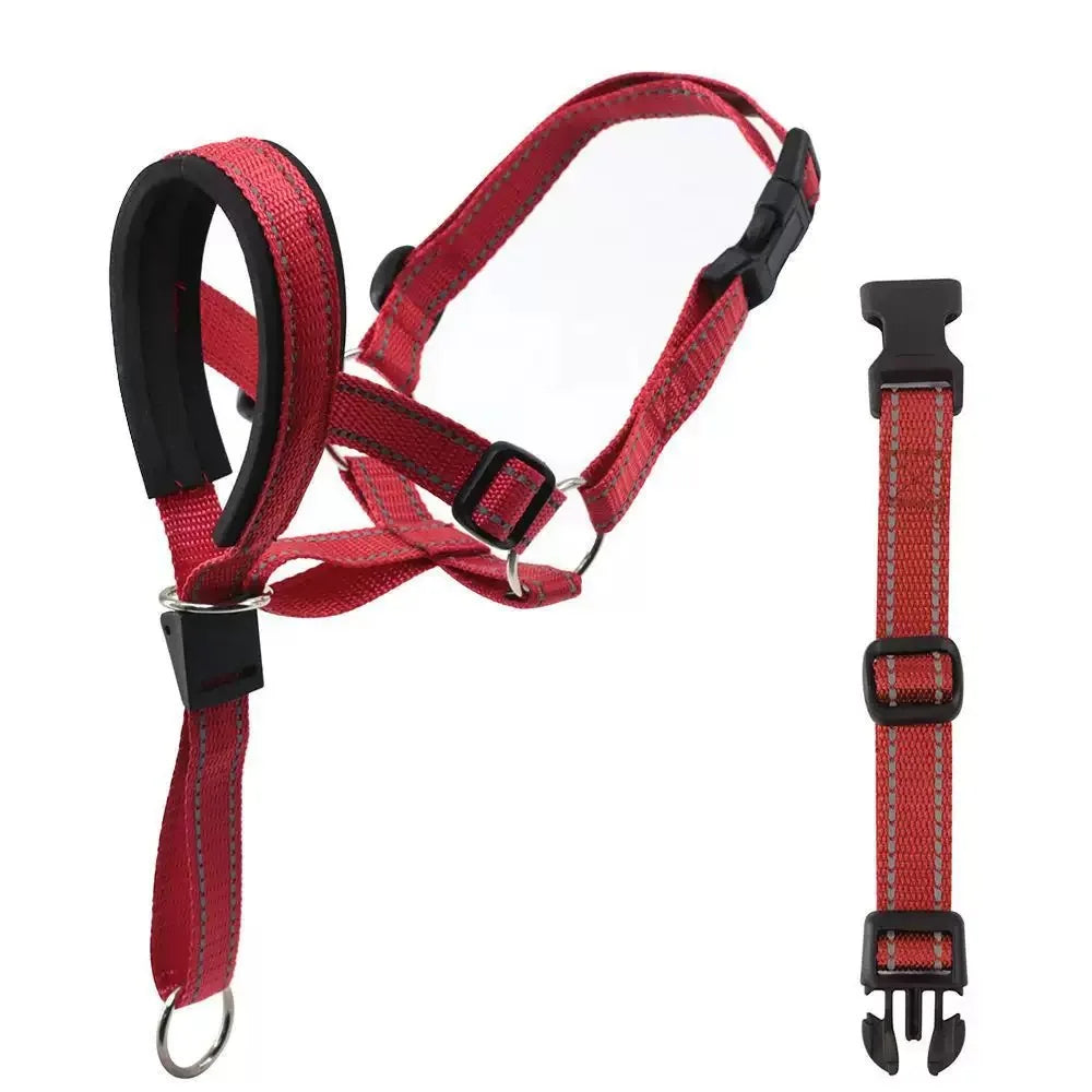 Reflective Adjustable No Pull Dog Head Halter for Training & Better Control