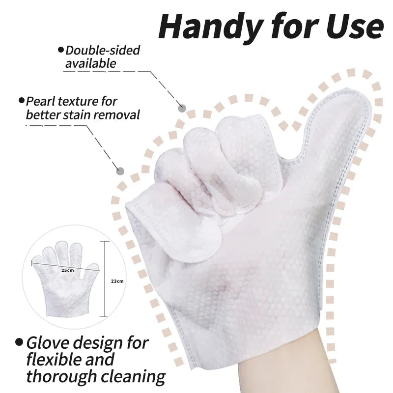 20Pcs Pet Glove Wipes for Dogs & Cats Deodorizing Odor Remover for Full Body Pet Bathing