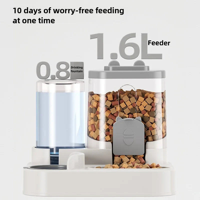 Automatic Feeder with Spill Proof Design for Small Medium Large Pets