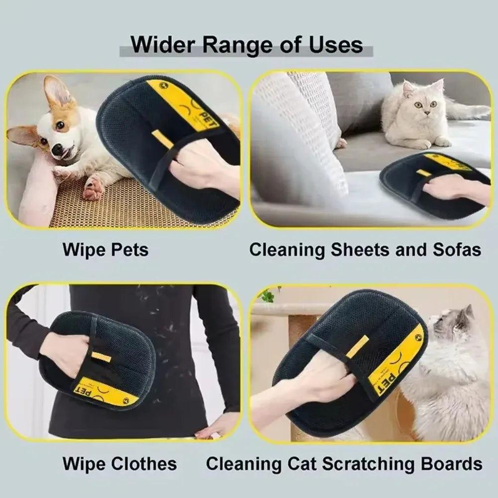 Pet Hair Remover Portable Washable Clothes Hair Dehairing Gloves Pet Cleaning Product