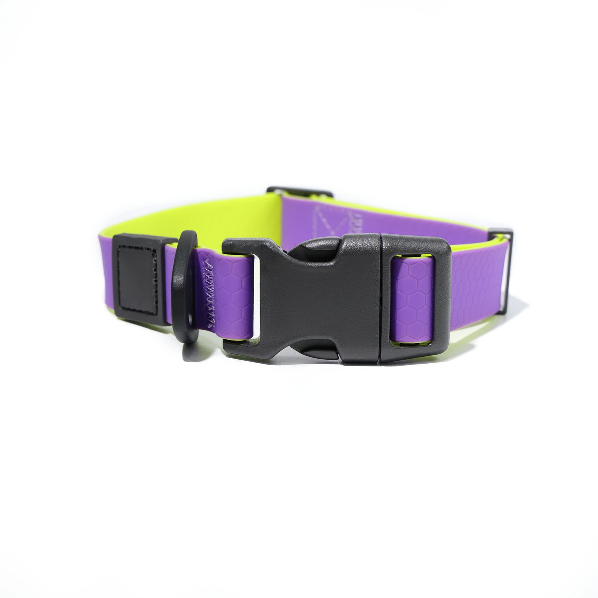 Two‑Tone Waterproof PVC Dog Collar Leash Set with Quick Release Buckle