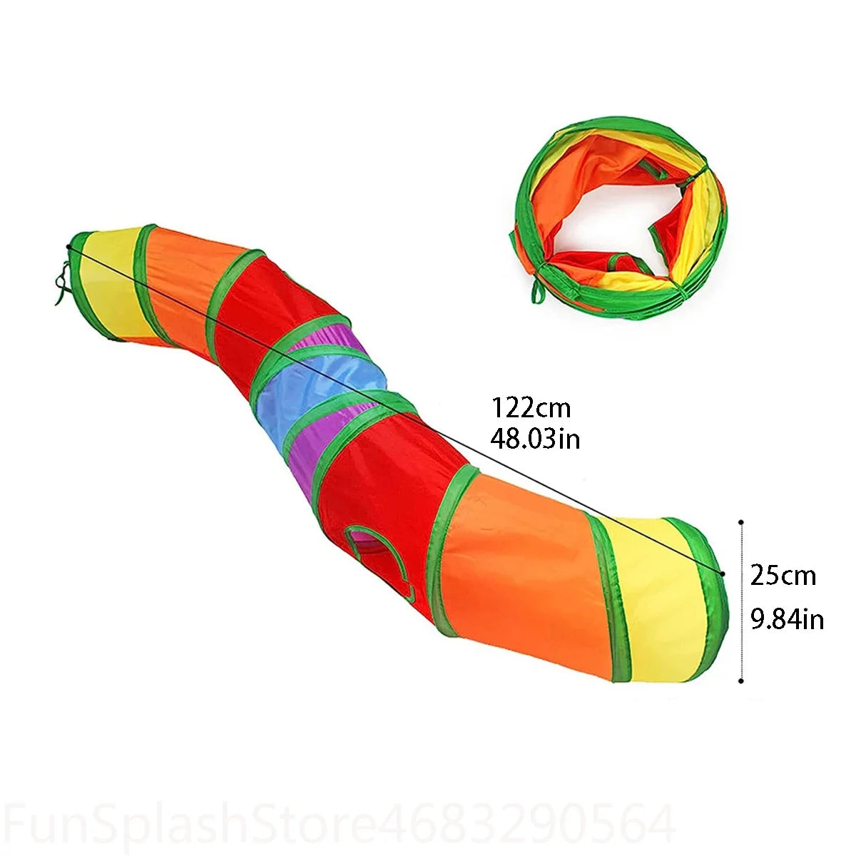 Foldable Interactive Cat Tunnel Tube Pet Toy For Kitten Indoor Entertainment Relieve Boredom