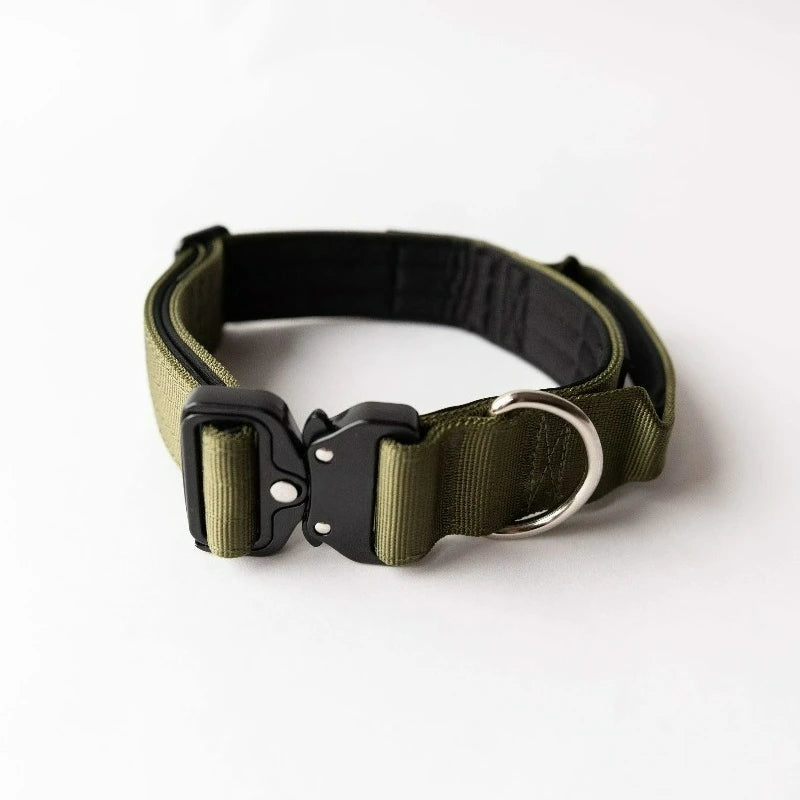 Tactical Adjustable Dog Collar with Quick Release Buckle