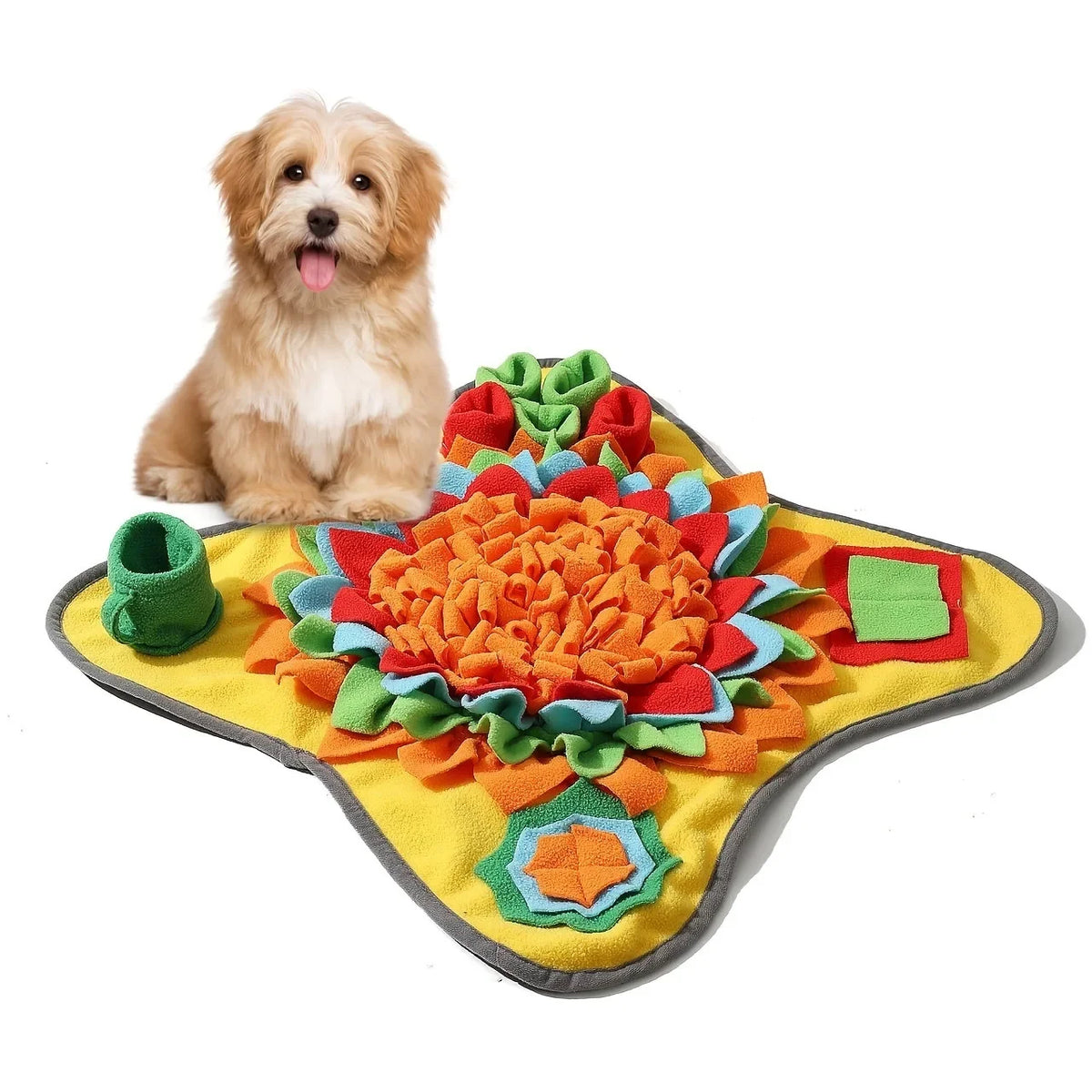 Interactive Pet Snuffle Mat for Dogs That Encourages Natural Foraging Skills