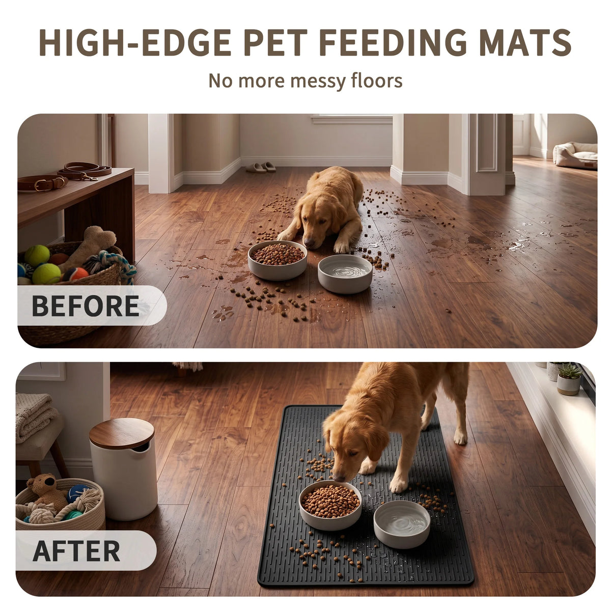 Silicone Waterproof Non-Slip Cat Litter Mat - Whiskersnwigglesshop