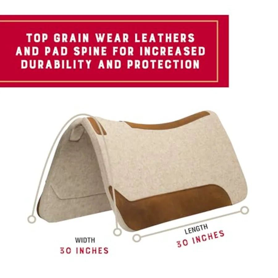 Western saddle pad for horse protection