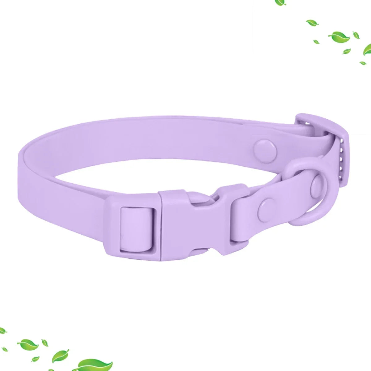 New Colored PVC Waterproof/Dirt Resistant Dog Collar & Leash