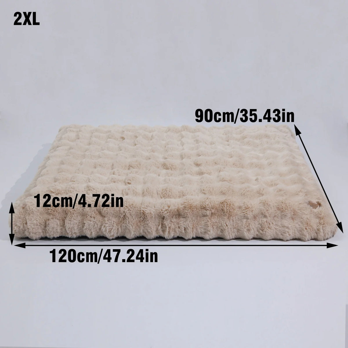 Ultra-soft Plush Pet Bed With Thicker Foam Base That Comes In Multiple Sizes