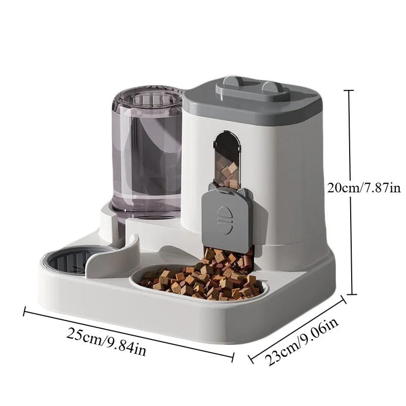 Automatic Feeder with Spill Proof Design for Small Medium Large Pets
