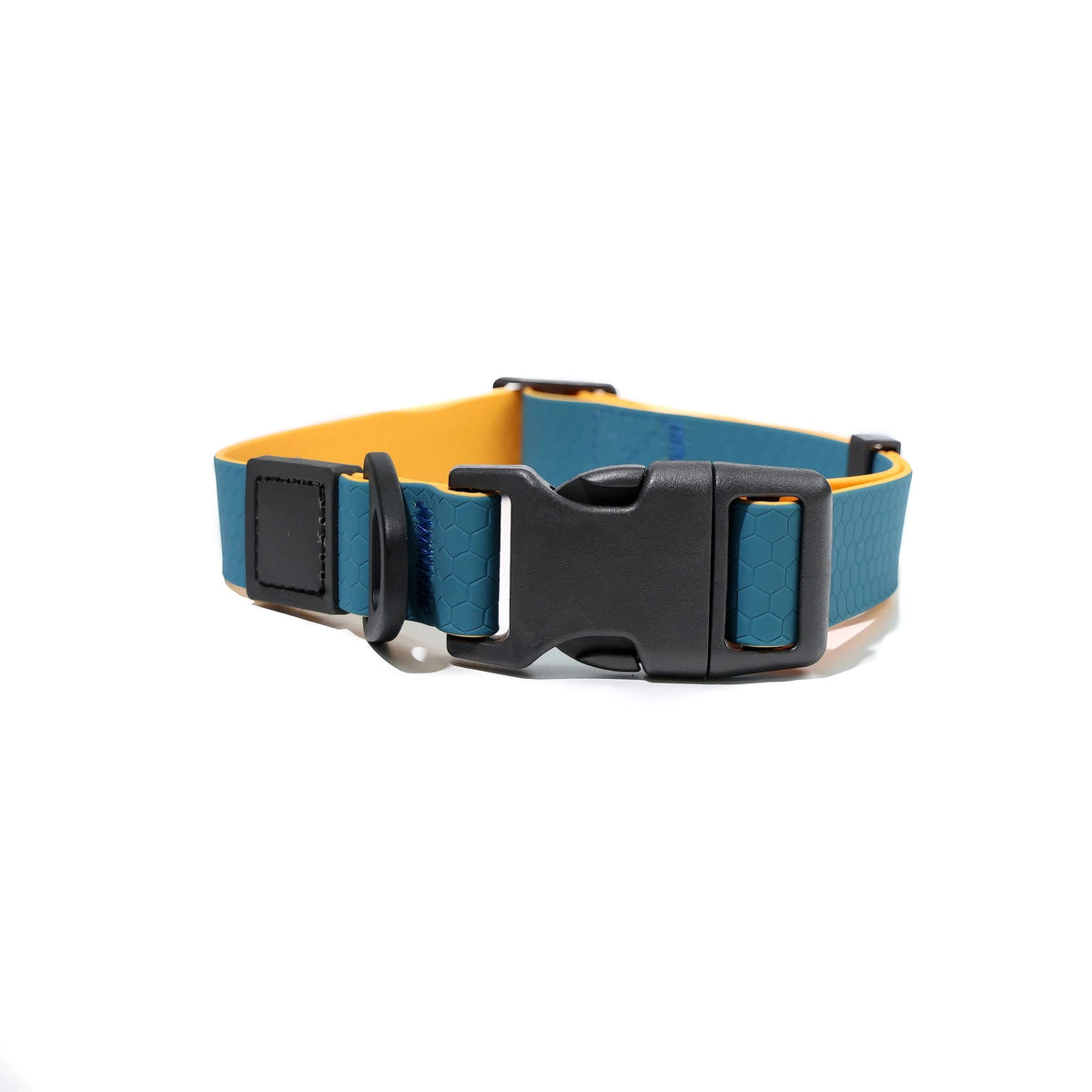 Two‑Tone Waterproof PVC Dog Collar Leash Set with Quick Release Buckle