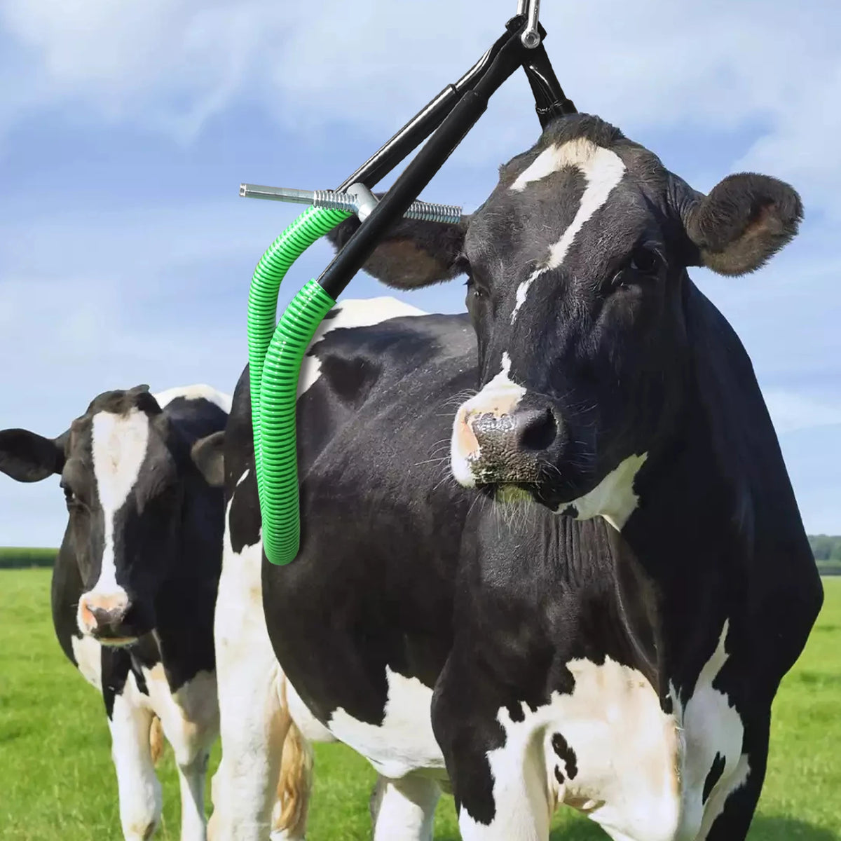 Heavy Duty Cow Hip Lift, 2204 Lbs Load Capacity Cattle Lifter with Adjustable Opening and Non-Slip Rubber Grips - Whiskersnwigglesshop