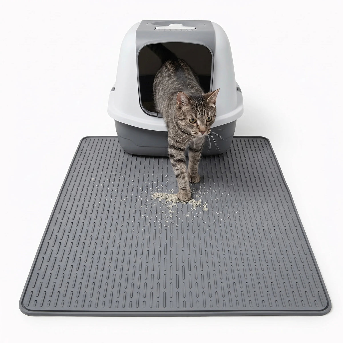 Silicone Waterproof Non-Slip Cat Litter Mat - Whiskersnwigglesshop