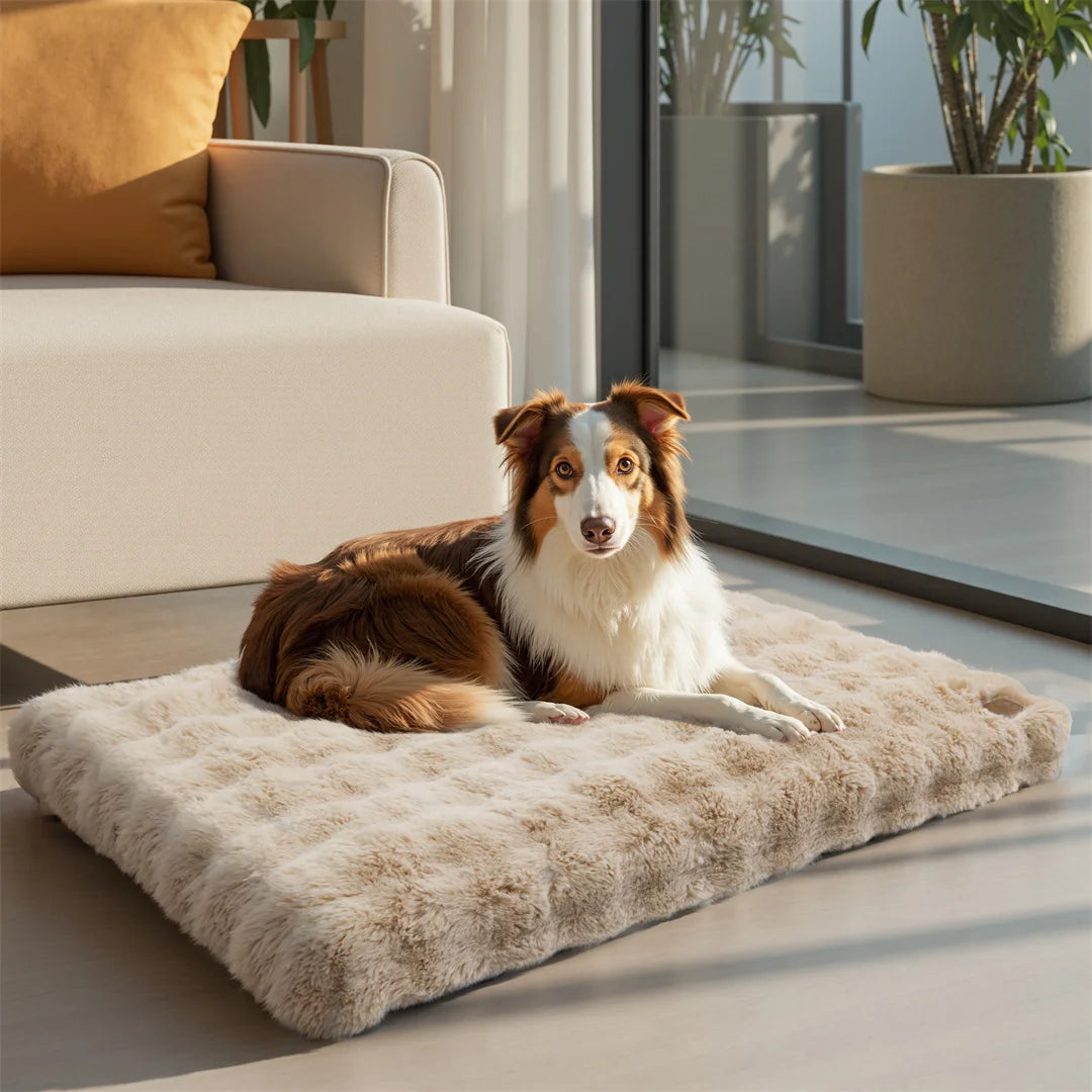 BINGOPAW Ultra-Soft Dog Bed with Removable Cover Machine Washable Cozy Sleep Bed