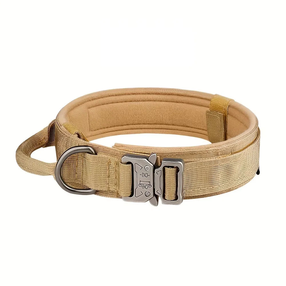 Adjustable Tactical Dog Training Collar And Leash Set with Control Handle Lead Collar