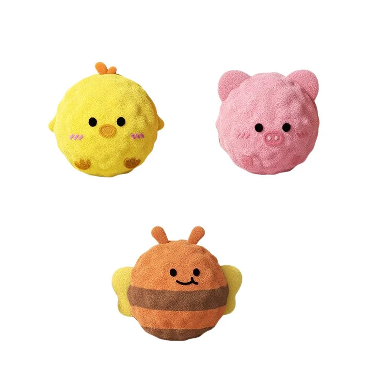 Interactive Squeaky Plush Dog Toy
