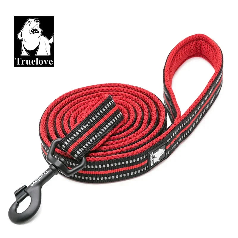 Truelove Reflective Nylon Mesh Padded Pet Leash
