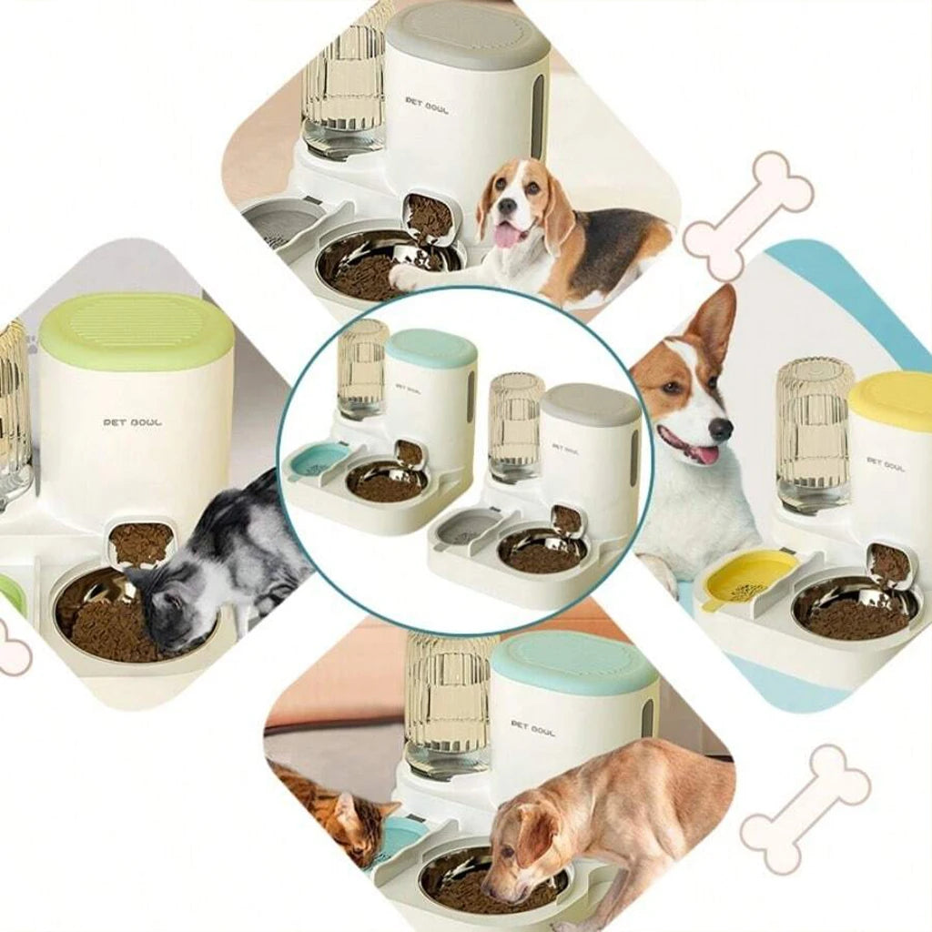 2-in-1 Automatic Pet Feeder and Water Dispenser