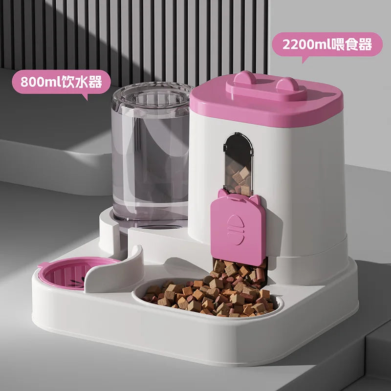 Automatic Feeder with Spill Proof Design for Small Medium Large Pets