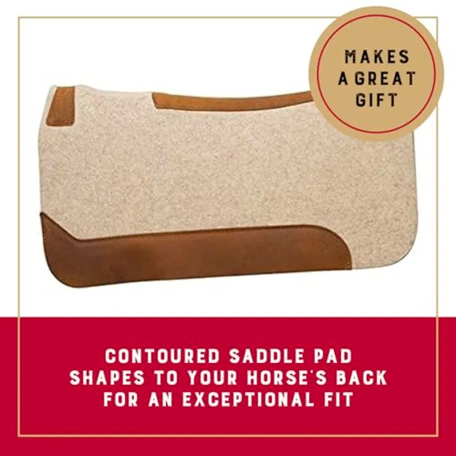 Western saddle pad for horse protection
