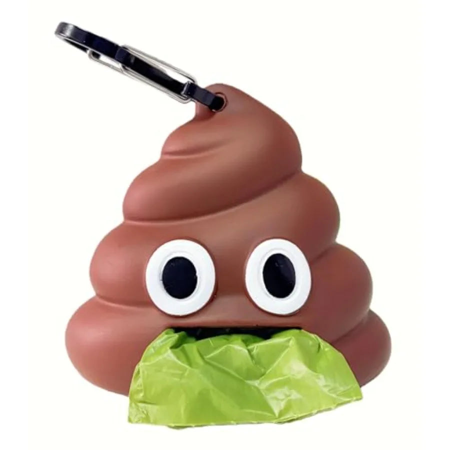 Cute Poop Shaped - Dog Poop Bag Dispenser for Dog Leash