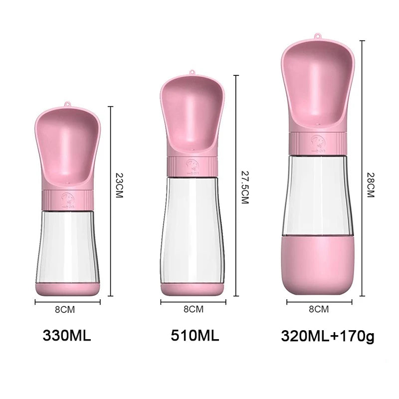 Portable 2 in 1 Dog Water Bottle With Food Container - Whiskersnwigglesshop