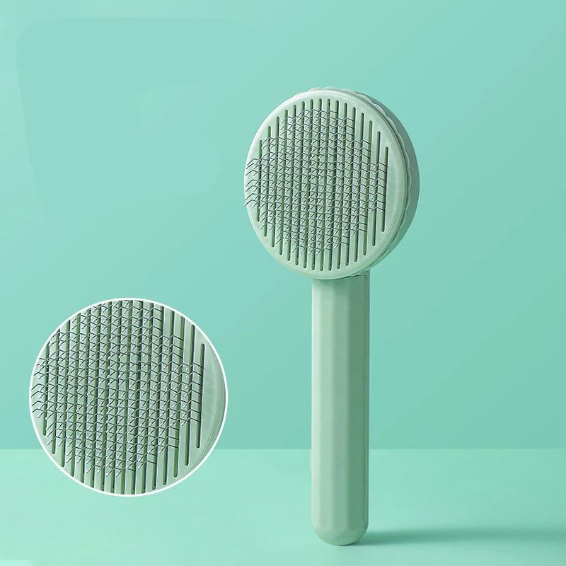 Self-Cleaning Pet Comb for Cats & Dogs