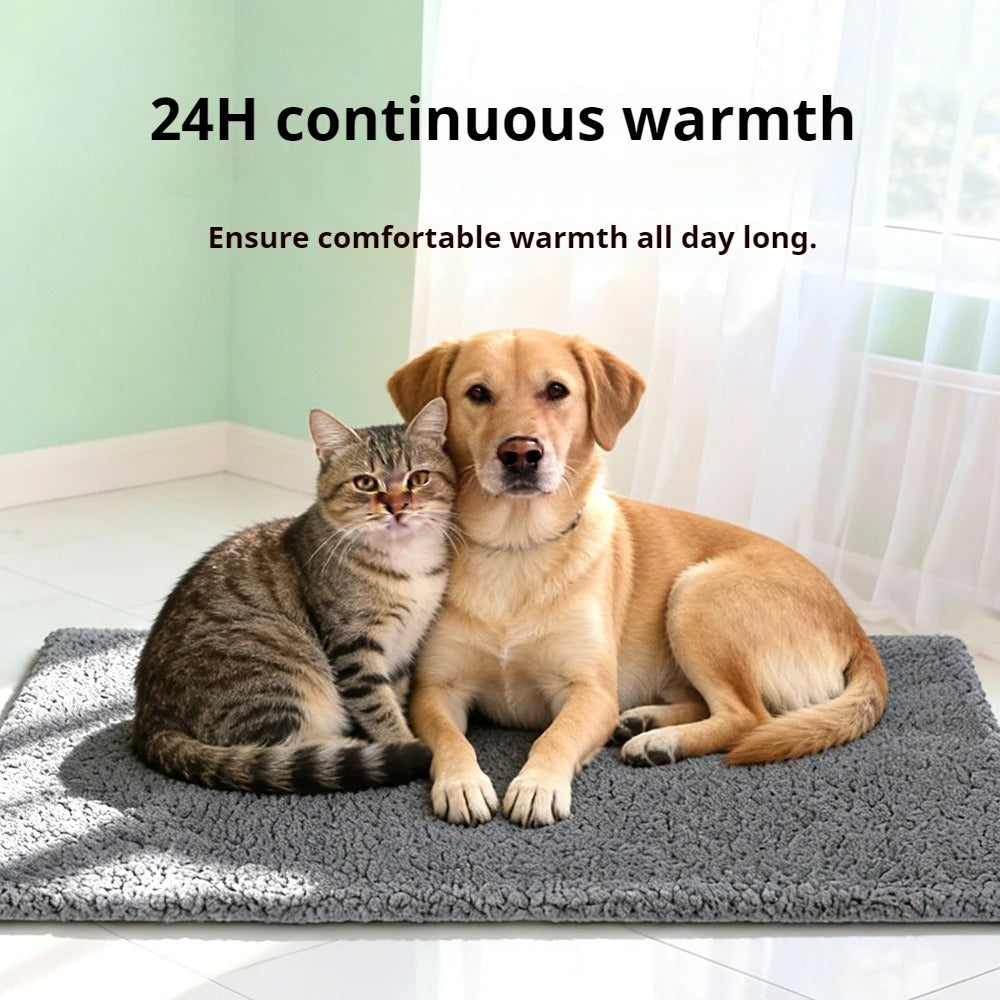 Self-Warming Heating Pad for Cats & Dogs With Anti-Slip and Washable Cover