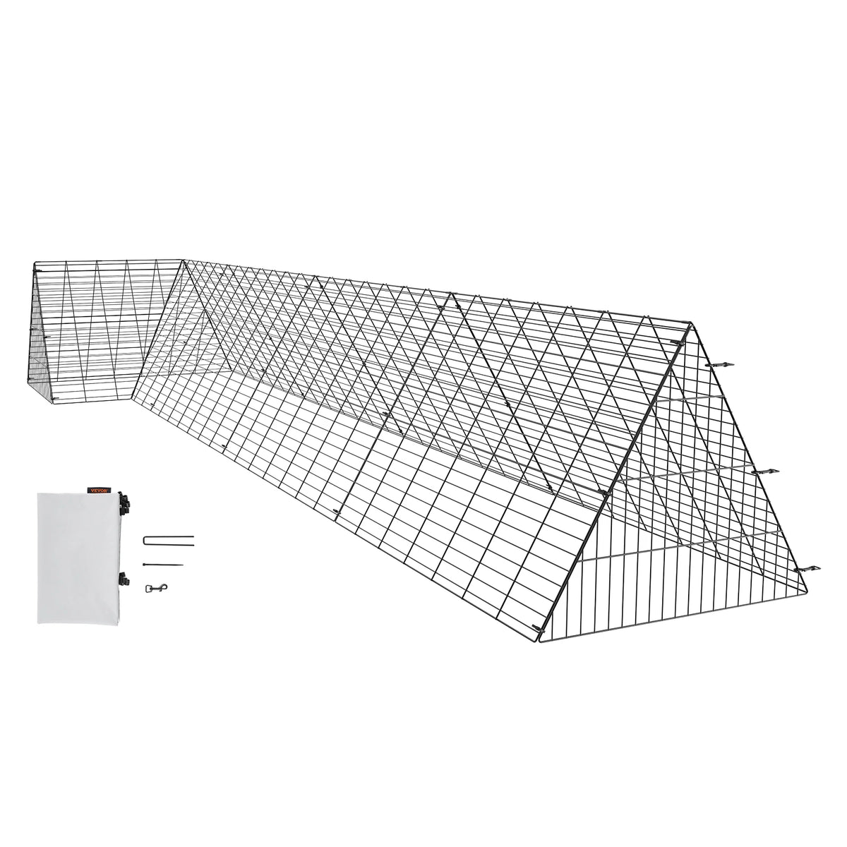 SucceBuy Portable Chicken Tunnels 157.5 x 39.4 x 24.2 in(LxWxH)