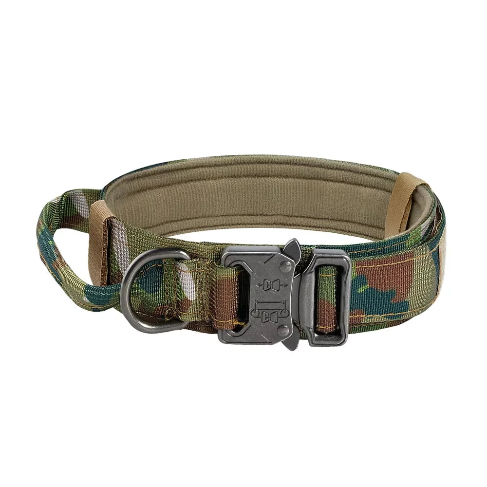 Adjustable Tactical Dog Training Collar And Leash Set with Control Handle Lead Collar