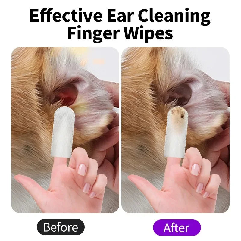 50 PCS Pet Ear Cleaning Wipes