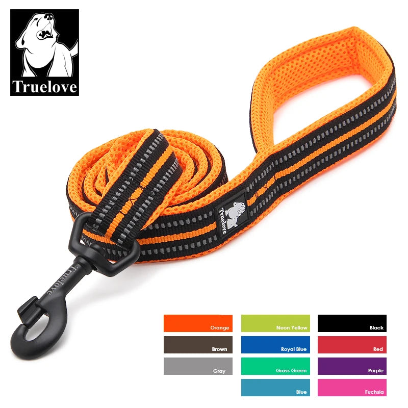 Truelove Reflective Nylon Mesh Padded Pet Leash